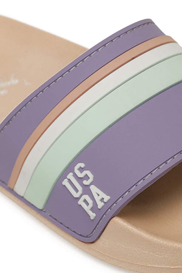 U.S. Polo Assn. OPPES 5FX Lila Kız Çocuk Terlik