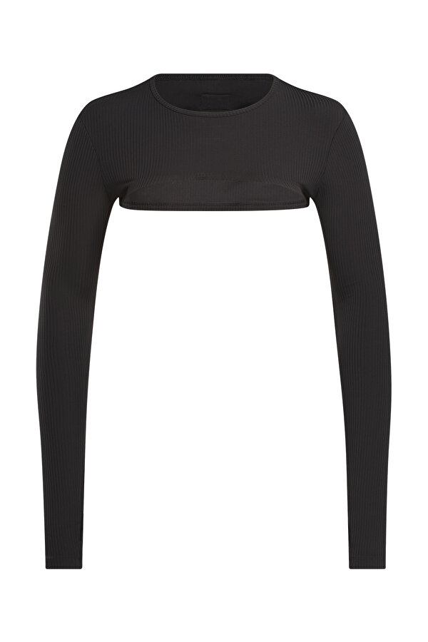 Reebok Rib Shrug Черный Женщина Лонгслив