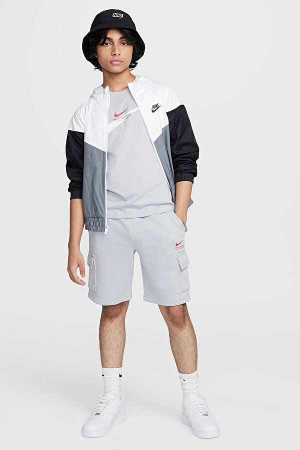 Nike B NSW SI GRAPHIC TEE GRI Erkek Çocuk Kısa Kol T-Shirt