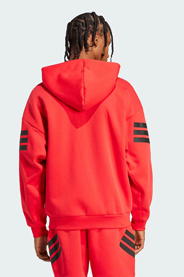 adidas M FI 3S FZ          PURRU Kırmızı Erkek Fermuarlı Sweatshirt