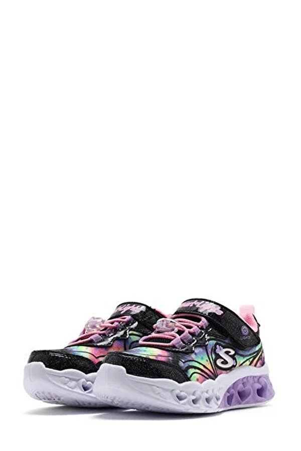Skechers FLUTTER HEART LIGHTS Siyah Kız Çocuk Sneaker