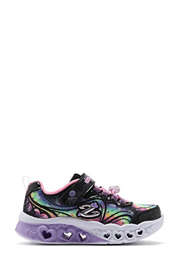 Skechers FLUTTER HEART LIGHTS Siyah Kız Çocuk Sneaker