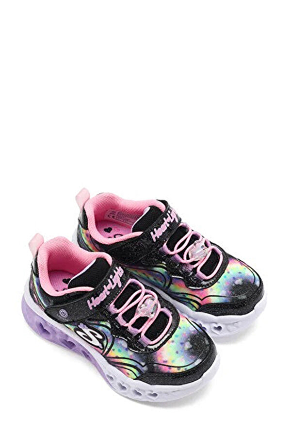 Skechers FLUTTER HEART LIGHTS Siyah Kız Çocuk Sneaker