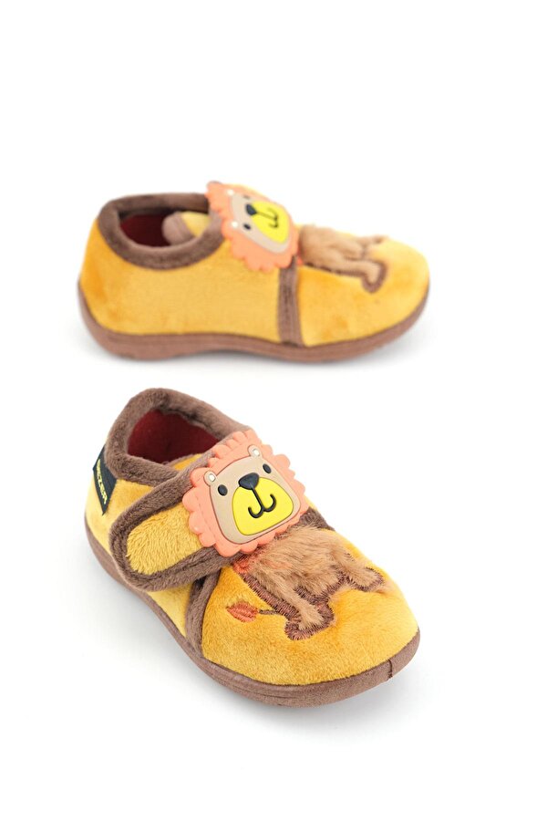 GEZER Erkek Çocuk Bebek Kışlık Cırtlı Ayarlanabilir Günlük Okul Kreş Panduf Ayakkabı