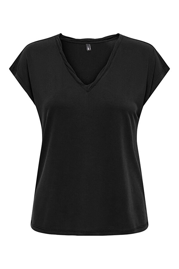 Only Onlhannah S/S V-Neck Top Kadın T-shirt 15326642
