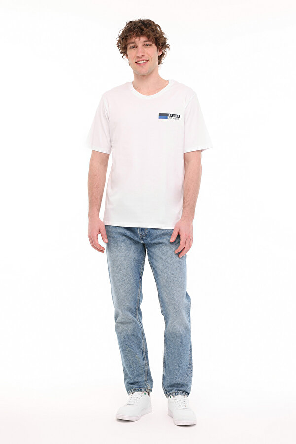 Jack & Jones JJECORP LOGO TEE PLAY SS Beyaz Erkek Kısa Kol T-Shirt