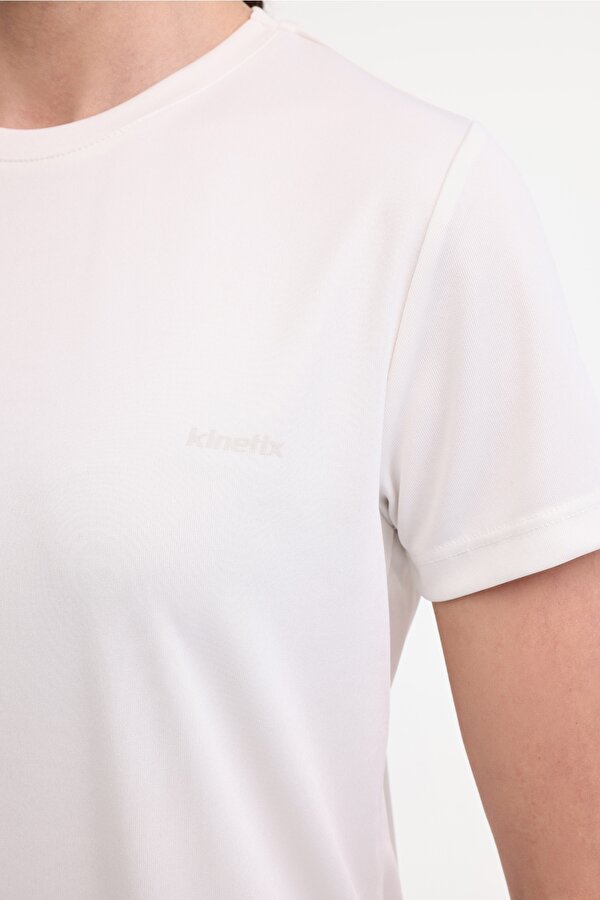 Kinetix WB PES C NECK 11SN230 5FX Ekru Kadın Kısa Kol T-Shirt