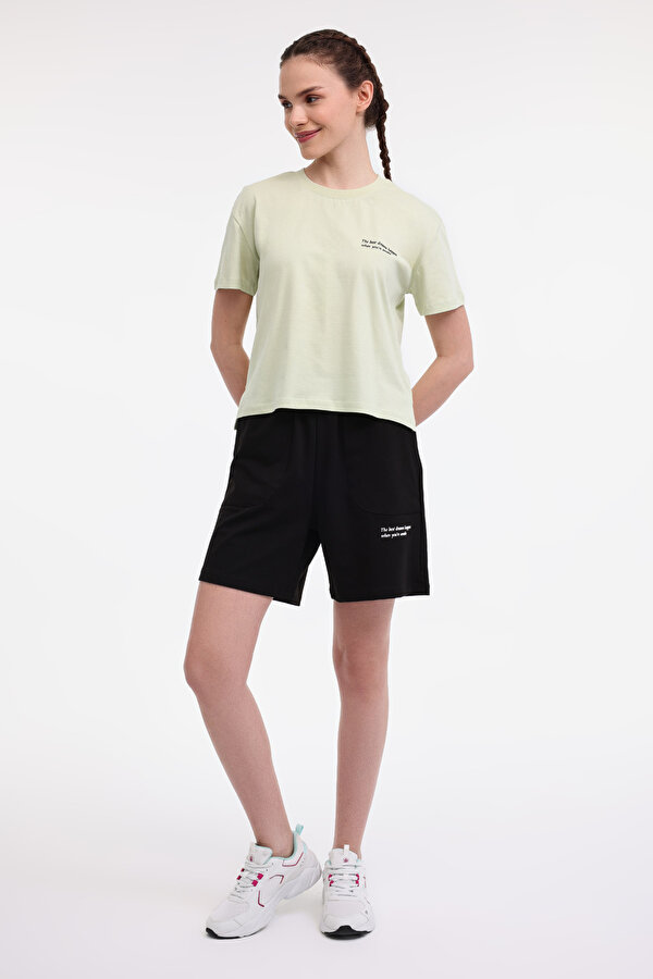 Lumberjack WL ANNA 11 5FX PASTEL YESIL Kadın Kısa Kol T-Shirt