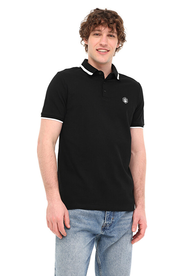 Lumberjack MB BTS203 POLO TSH 5FX Siyah Erkek Kısa Kol T-Shirt