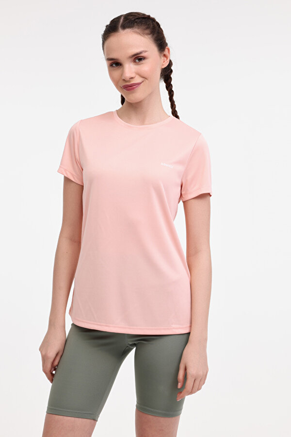 Kinetix WB PES C NECK 11SN230 5FX Somon Kadın Kısa Kol T-Shirt