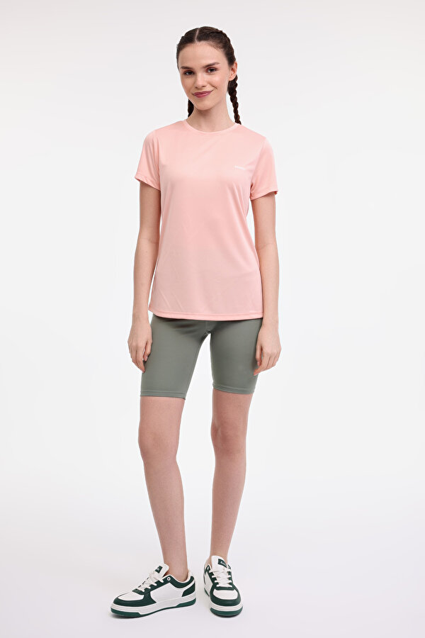 Kinetix WB PES C NECK 11SN230 5FX Somon Kadın Kısa Kol T-Shirt