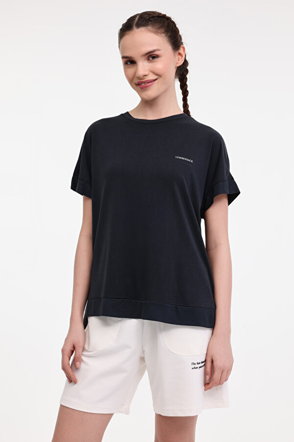 Lumberjack WL REGINA 11LYG33 5FX Siyah Kadın Kısa Kol T-Shirt