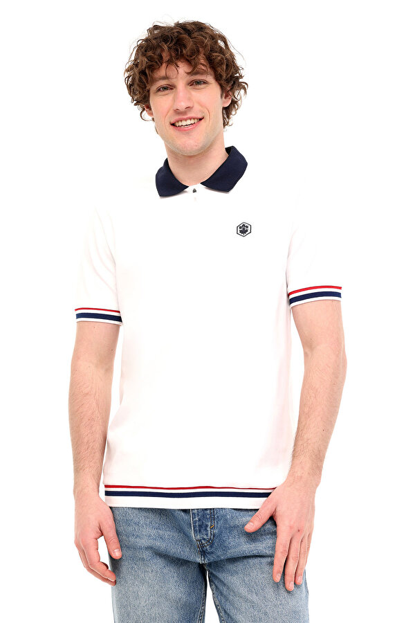 Lumberjack ML BONT 12ITL800 5FX BEYAZ Erkek Kısa Kol T-Shirt