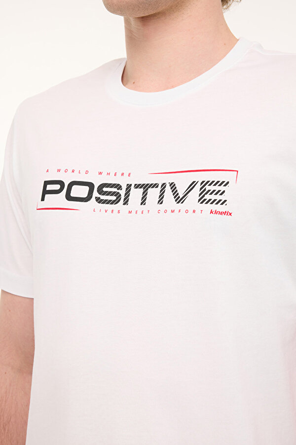 Kinetix ML SAVIO 11ATL103 5FX Beyaz Erkek Kısa Kol T-Shirt