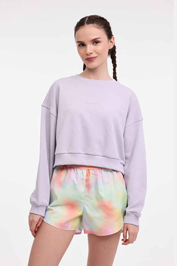 Lotto W-SALLY C NECK SWEAT 5FX Açık Lila Kadın Sweatshirt