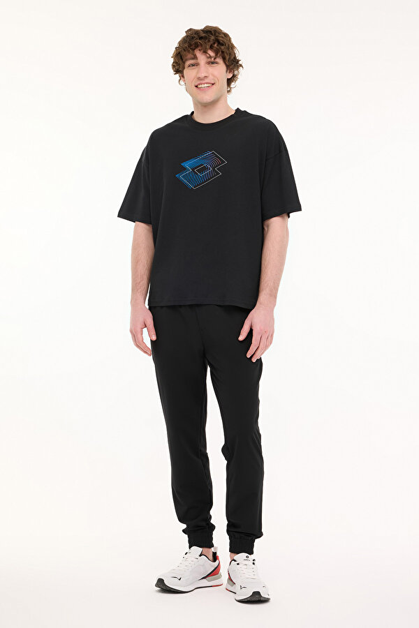 Lotto M-CROSSA TEE 5FX Siyah Erkek Kısa Kol T-Shirt