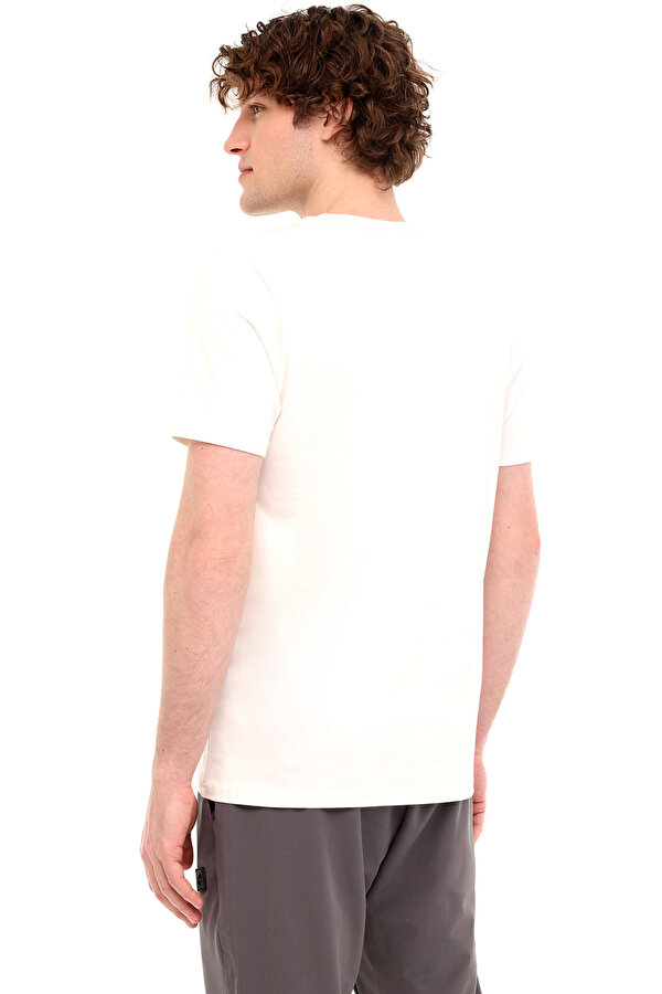 Lotto M-FIGURE TEE 5FX Ekru Erkek Kısa Kol T-Shirt