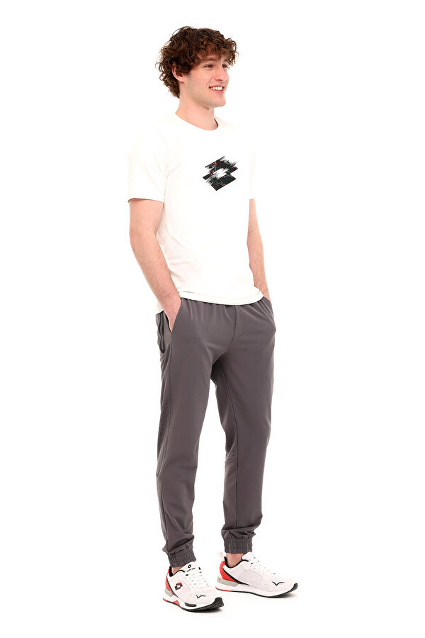 Lotto M-FIGURE TEE 5FX Ekru Erkek Kısa Kol T-Shirt