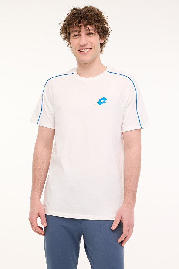 Lotto M-YINKAS TEE 5FX Ekru Erkek Kısa Kol T-Shirt