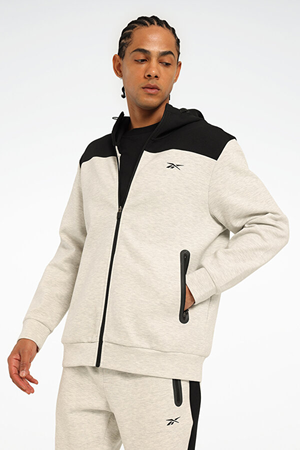 Reebok ESENTE FZ Gri Erkek Eşofman Üstü