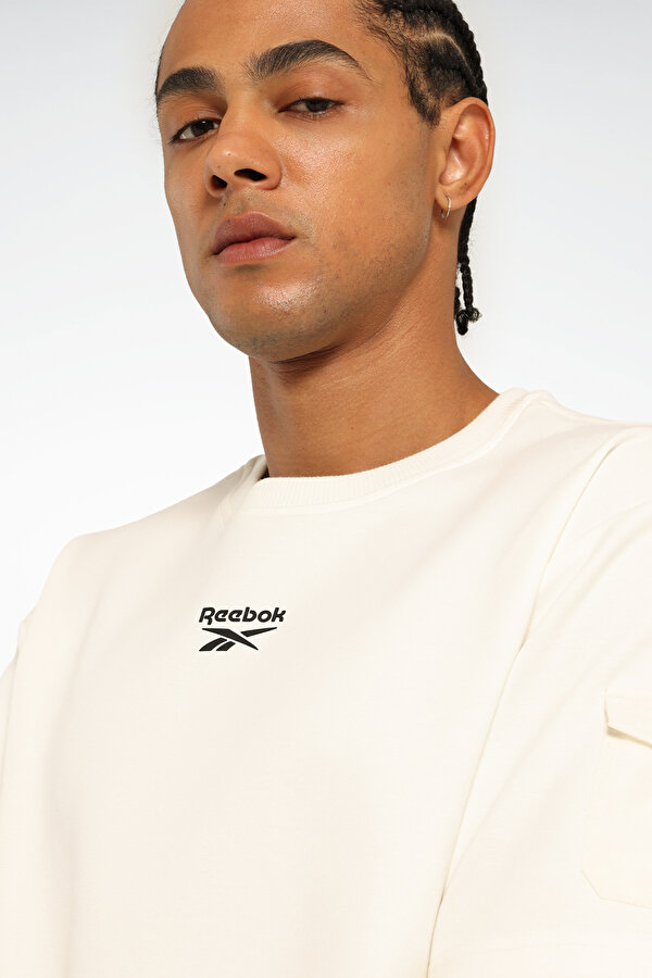 Reebok FANCO TEE Ekru Erkek Kısa Kol T-Shirt