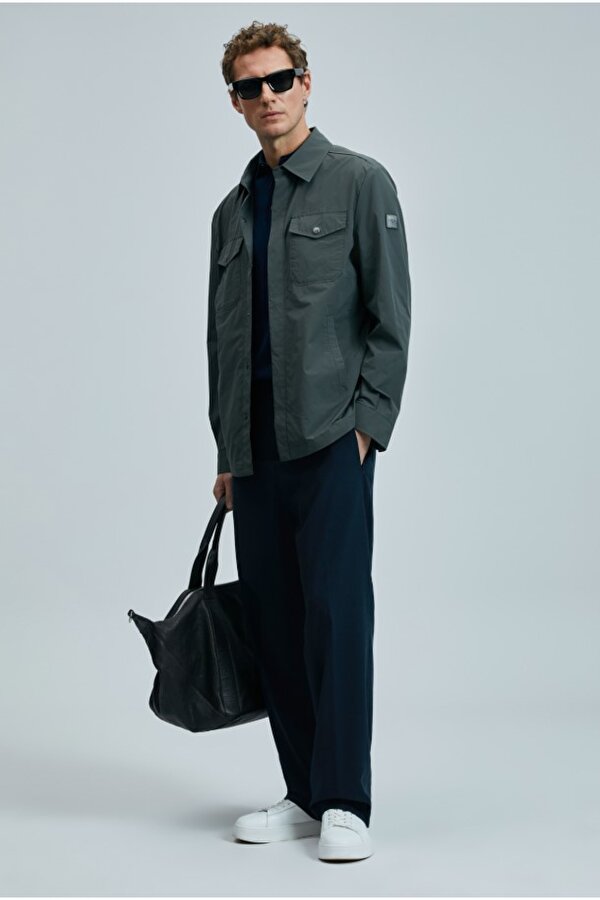 Lufian 111120067 Alex Mevsimlik İnce Yağmurluk Gömlek Erkek Mont