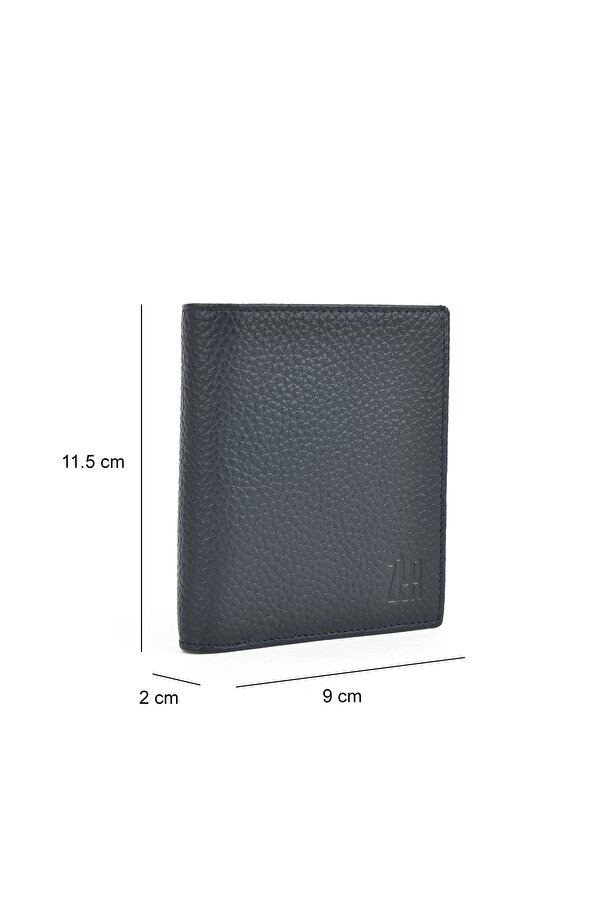 Ziya Erkek Hakiki Deri Cüzdan 1519841ZD03 Lacivert