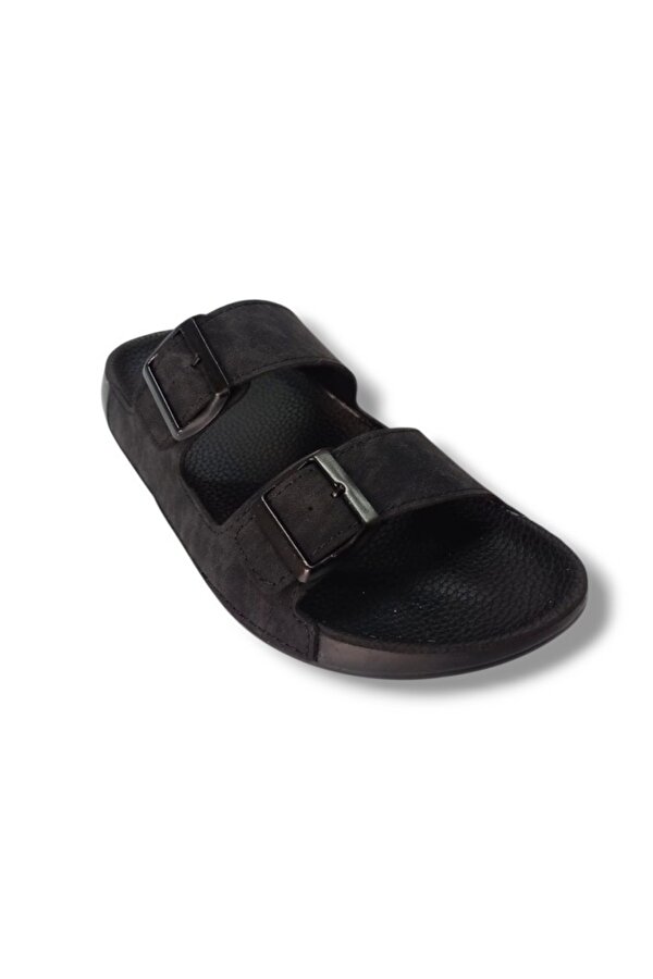 Witta 52551-25 Deri Çift Bant Anatomik Erkek Terlik