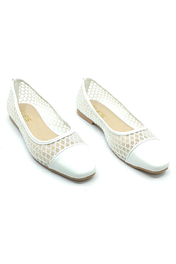 Feles Dantel Detaylı Kadın Babet Ayakkabı