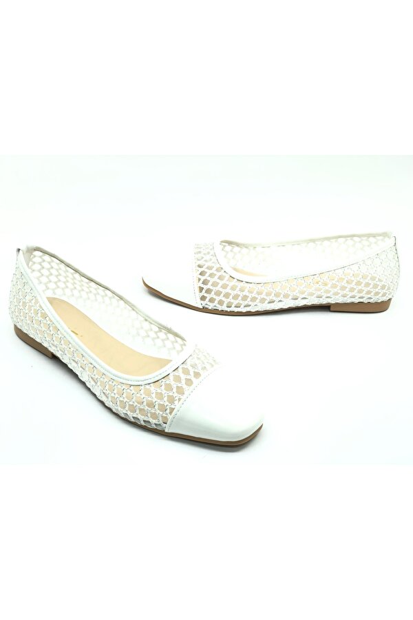 Feles Dantel Detaylı Kadın Babet Ayakkabı