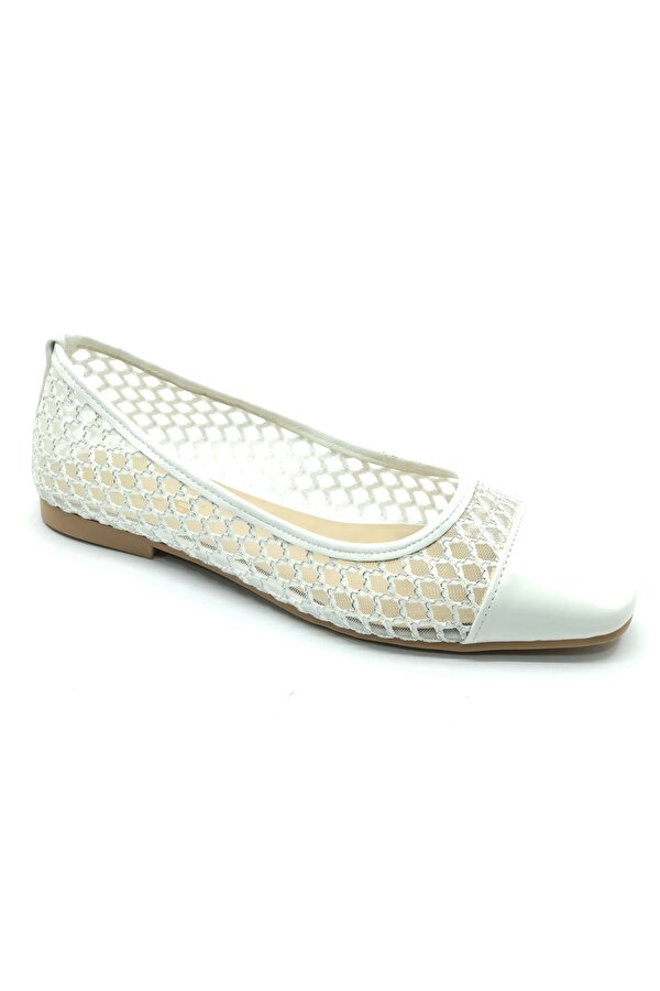 Feles Dantel Detaylı Kadın Babet Ayakkabı