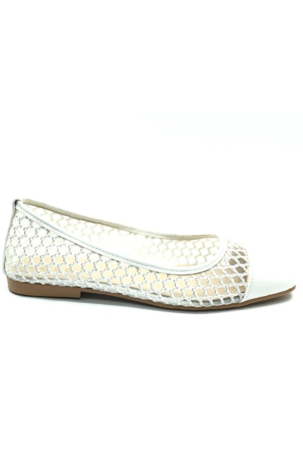 Feles Dantel Detaylı Kadın Babet Ayakkabı