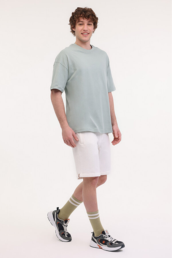 Lumberjack MB ROS 11HS113 5FX PASTEL HAKI Erkek Kısa Kol T-Shirt