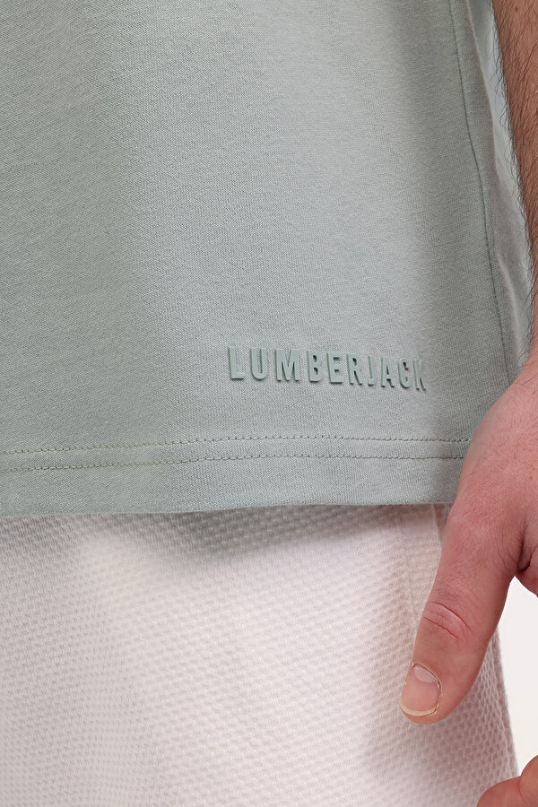 Lumberjack MB ROS 11HS113 5FX PASTEL HAKI Erkek Kısa Kol T-Shirt