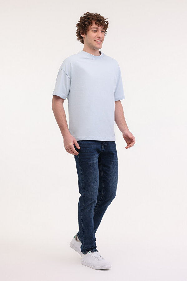 Lumberjack MB ROS 11HS113 5FX Açık Mavi Erkek Kısa Kol T-Shirt