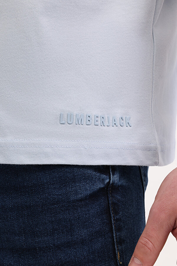 Lumberjack MB ROS 11HS113 5FX Açık Mavi Erkek Kısa Kol T-Shirt