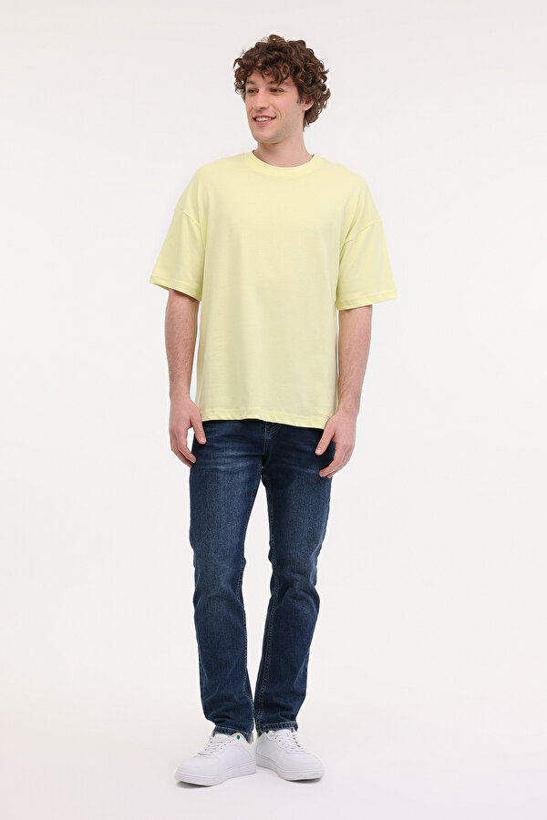 Lumberjack MB ROS 11HS113 5FX Sarı Erkek Kısa Kol T-Shirt