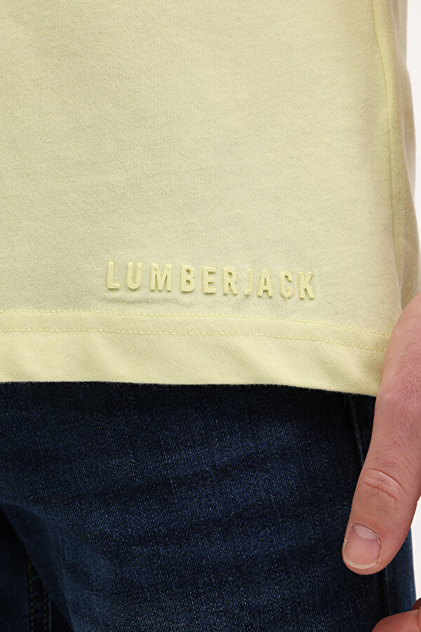Lumberjack MB ROS 11HS113 5FX Sarı Erkek Kısa Kol T-Shirt