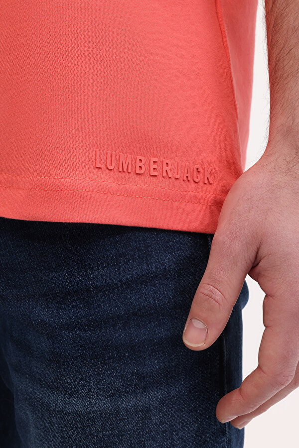 Lumberjack MB ROS 11HS113 5FX CORAL Erkek Kısa Kol T-Shirt