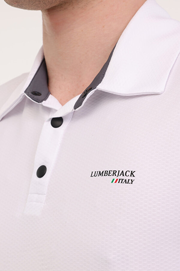 Lumberjack ML HOPE 12ITL401 5FX Beyaz Erkek Kısa Kol T-Shirt