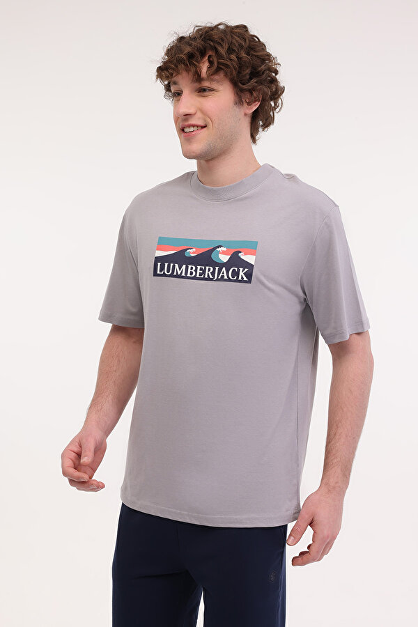 Lumberjack ML ROGER 11OTD2-31 5FX Gri Erkek Kısa Kol T-Shirt