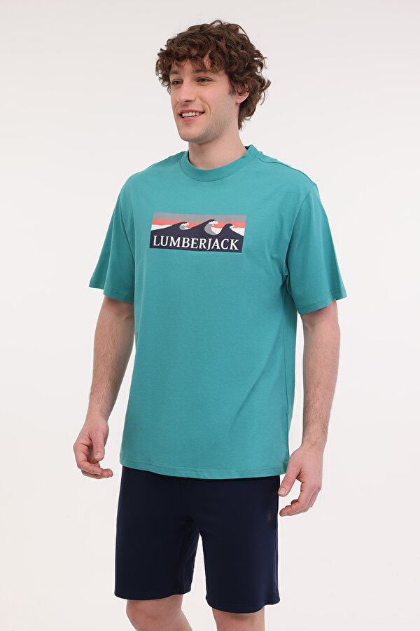 Lumberjack ML ROGER 11OTD2-31 5FX AQUA Erkek Kısa Kol T-Shirt