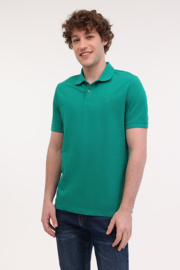 Lumberjack MB CT953 POLO T-SH 5FX Yeşil Erkek Kısa Kol T-Shirt