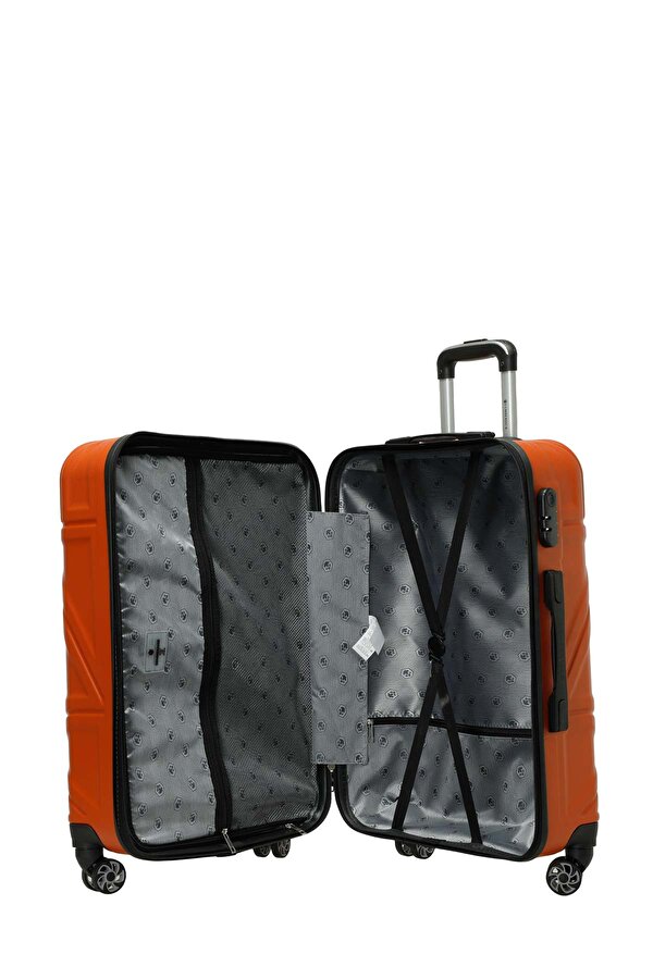 Lumberjack TRIANGLE -O ABS 5FX Kiremit Unisex Orta Boy Valiz