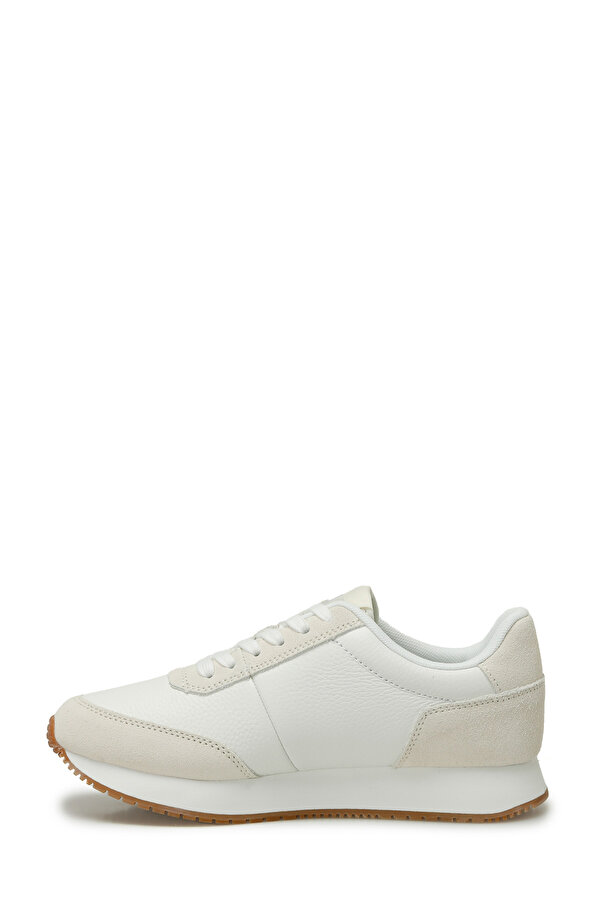 Calvin Klein RUNNER LACEUP LOW MIX MG Krem Kadın Sneaker
