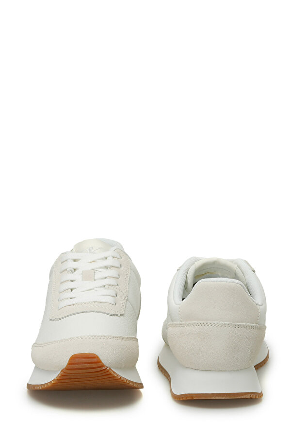 Calvin Klein RUNNER LACEUP LOW MIX MG Krem Kadın Sneaker