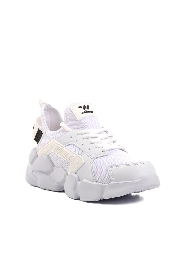 Walkway Hura Beyaz Fileli Hafif Unisex Spor Ayakkabı