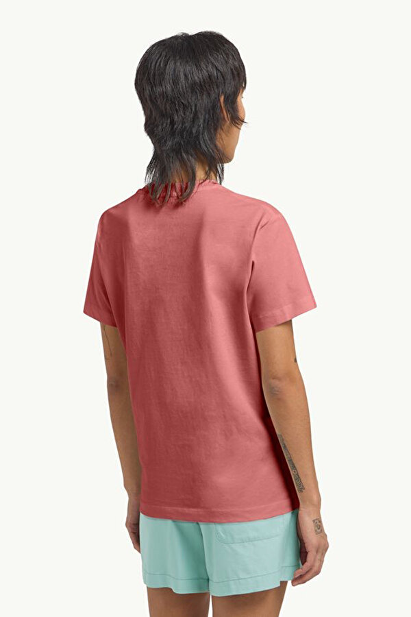 Jack Wolfskin ESSENTIAL T W Kırmızı Kadın Kısa Kol T-Shirt