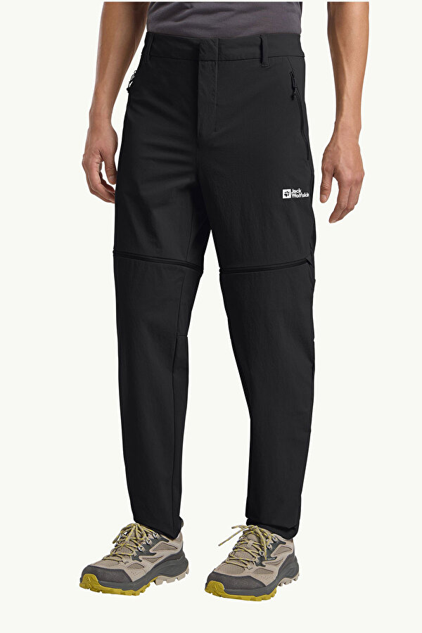 Jack Wolfskin HIKEOUT ZIP OFF PANTS M Siyah Erkek Pantolon