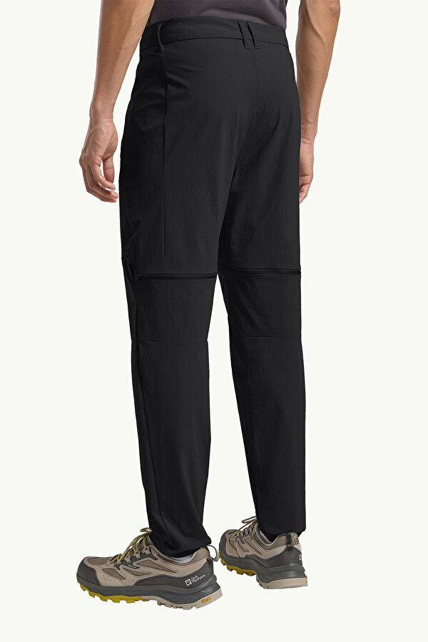 Jack Wolfskin HIKEOUT ZIP OFF PANTS M Siyah Erkek Pantolon